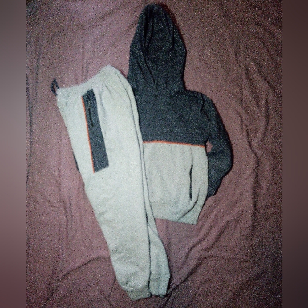 Two-Tone Hoodie and Jogger Set